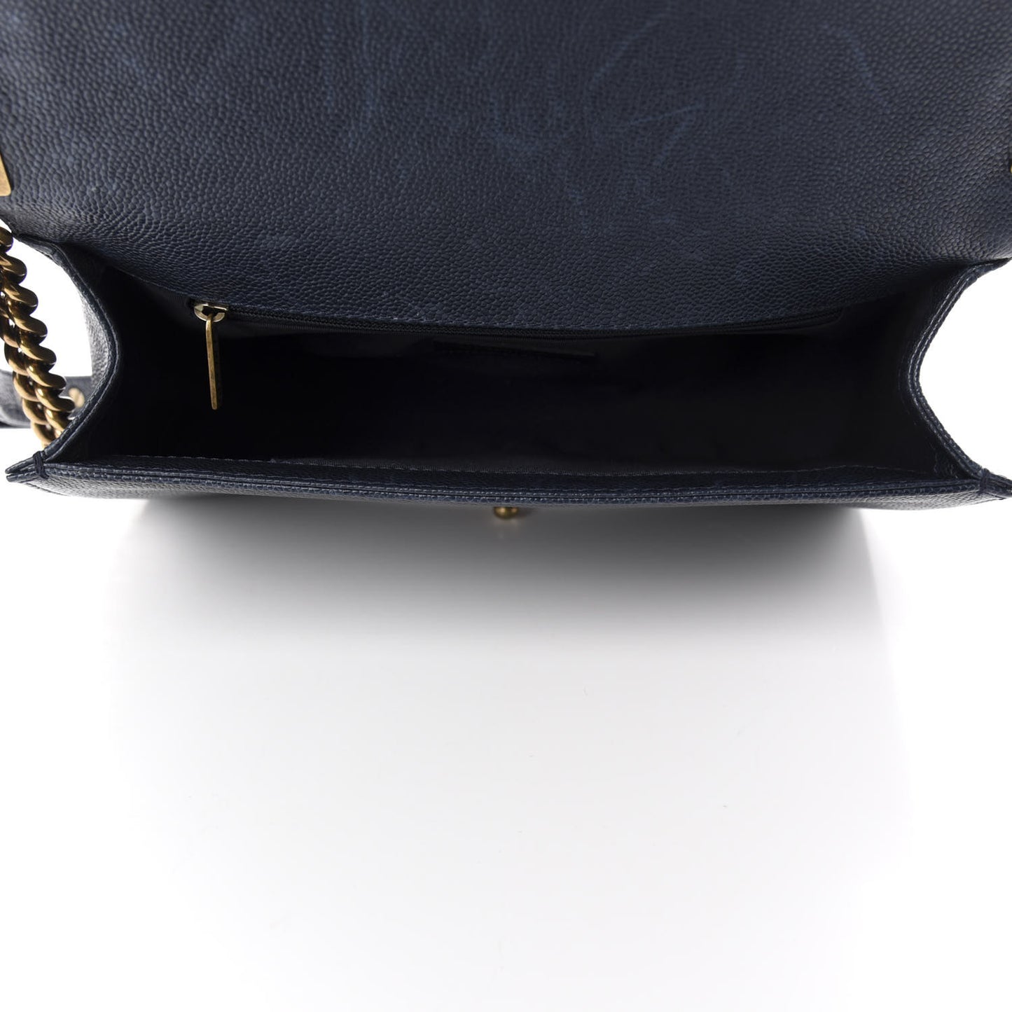 Caviar Quilted New Medium Boy Flap Dark Navy Blue