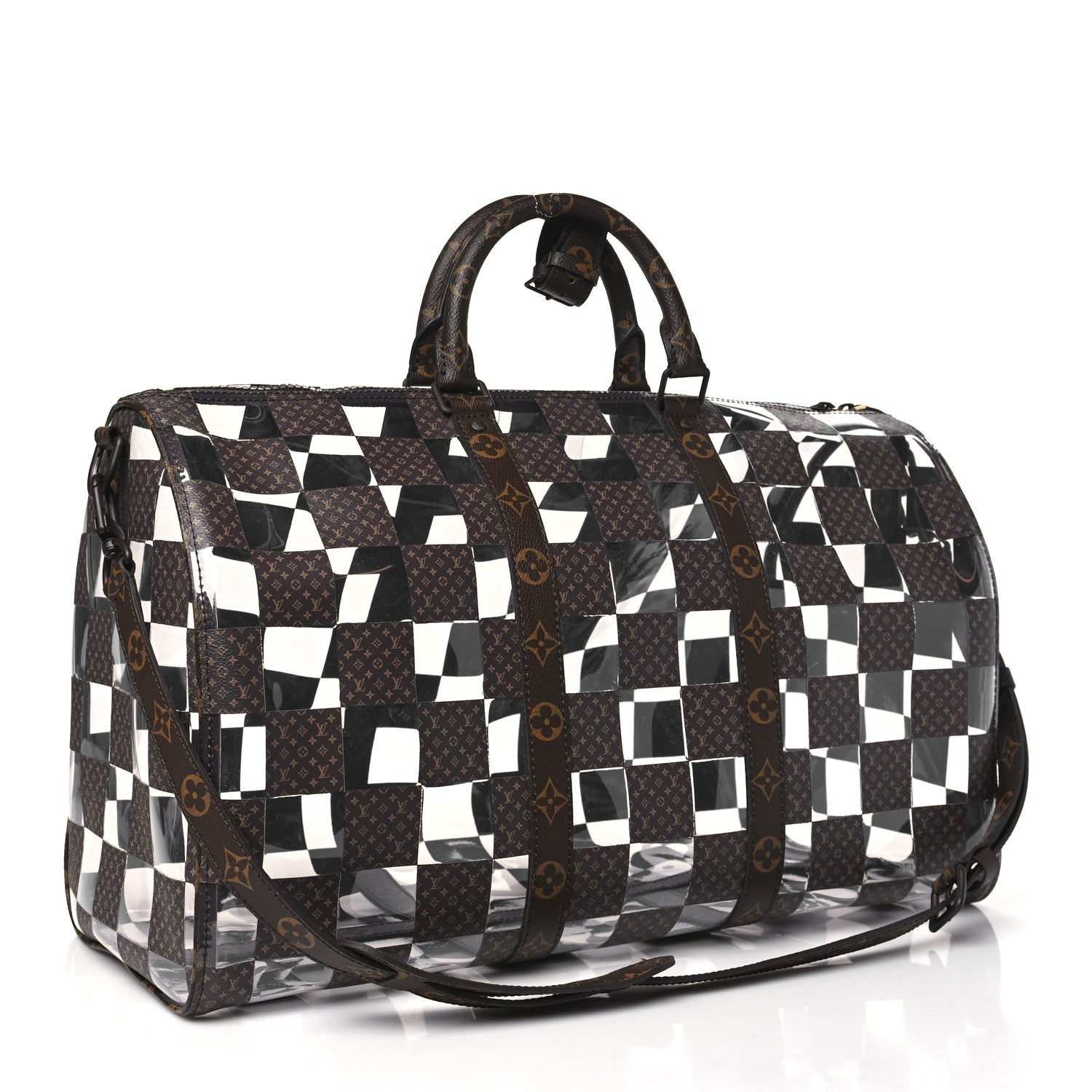 Louis Vuitton PVC Monogram Chess Keepall Bandouliere 50 2 of 7