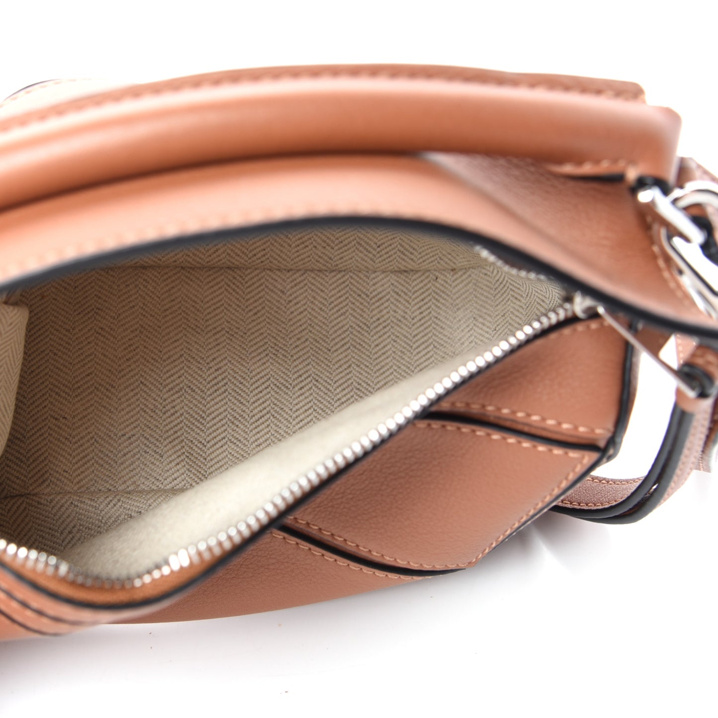 Calfskin Mini Puzzle Bag Tan