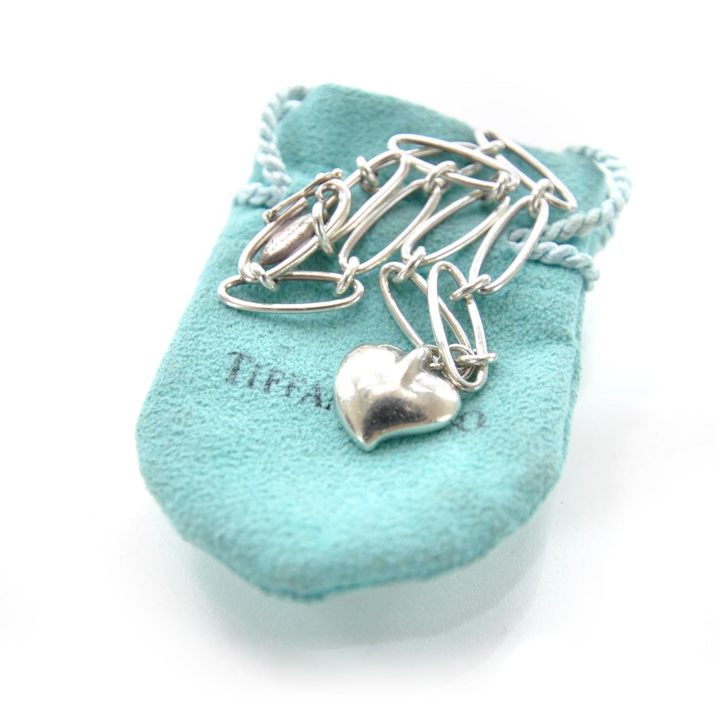 Sterling Silver Elsa Peretti Full Heart Bracelet