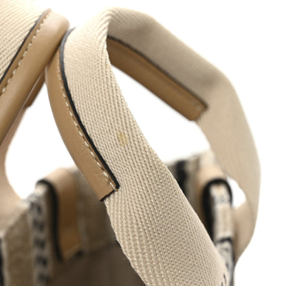 Chloe Cotton Calfskin Small Woody Ribbon Tote With Strap Soft Tan 11 of 11