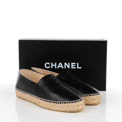 Chanel Lambskin CC Espadrilles 39 Black 7 of 11