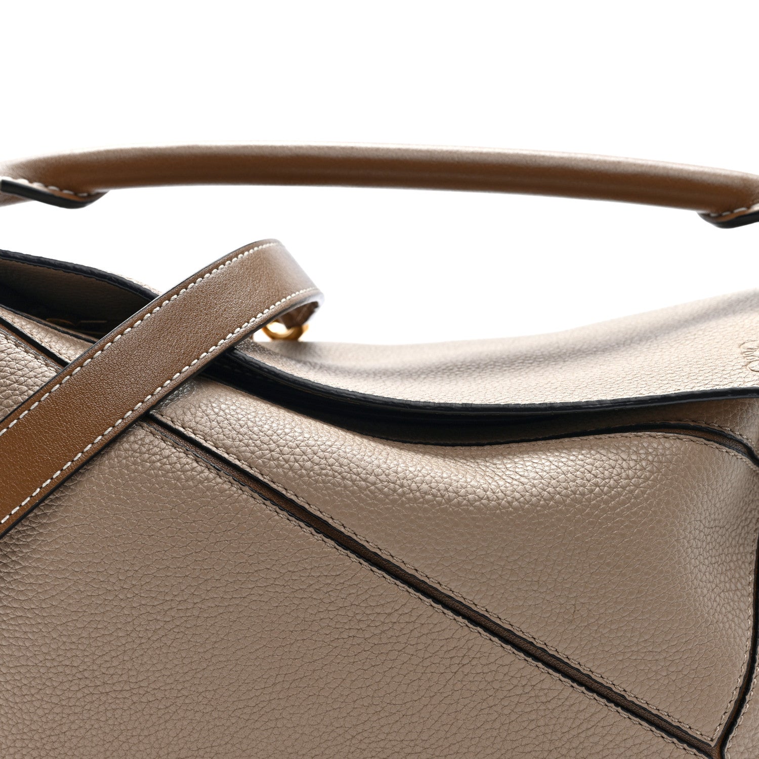 Loewe Grained Calfskin Small Puzzle Bag Sand Mink 6 of 8