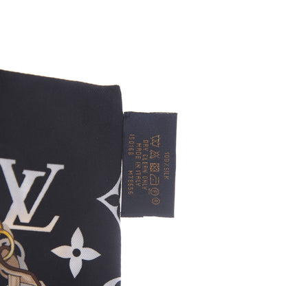 Louis Vuitton Silk Monogram Confidential Bandeau Black 2 of 4