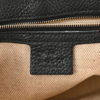 Gucci Pebbled Calfskin Medium Soho Flap Crossbody Black 8 of 11