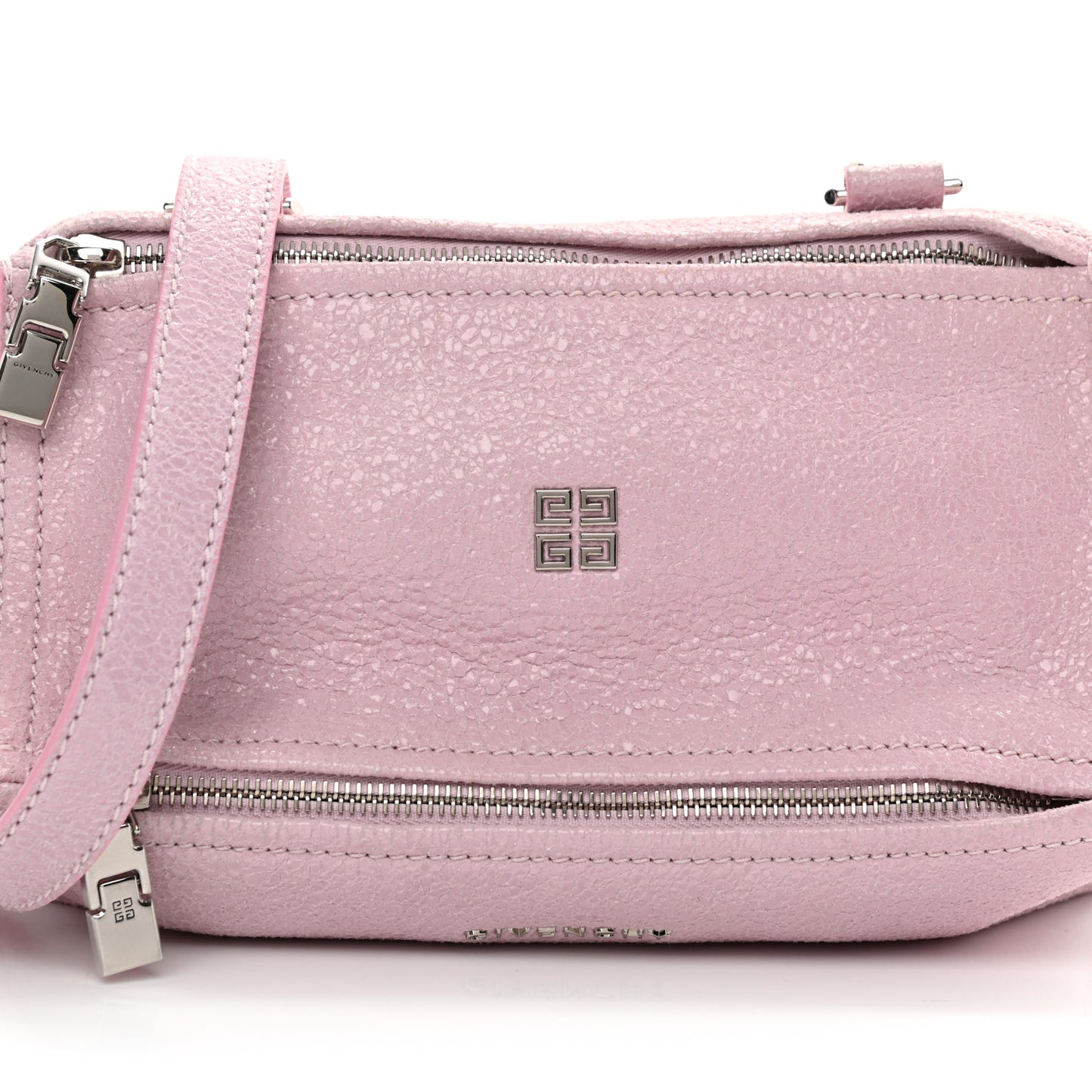 Crackled Lambskin Mini Pandora Light Pink