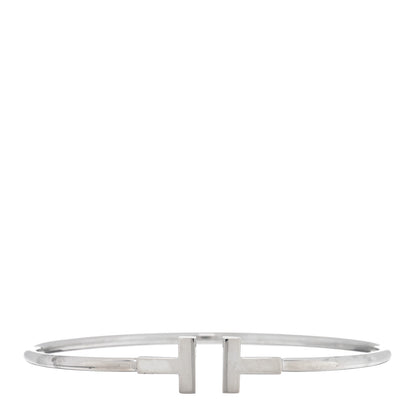 Tiffany 18K White Gold T Wire Bracelet 1 of 3