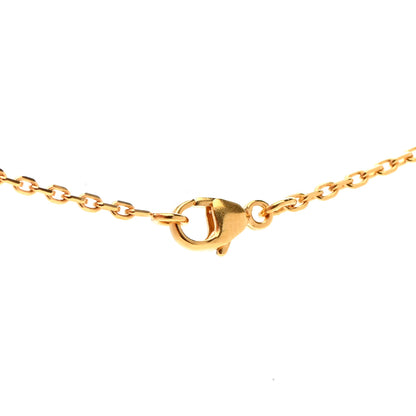 Hermes Lacquered Gold Pop H Pendant Necklace White 6 of 7