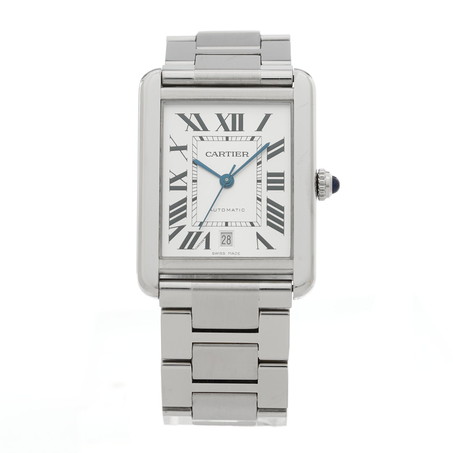Cartier Stainless Steel 31mm Tank Solo Automatic Watch 1 of 4