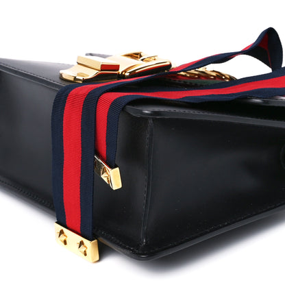 Gucci Calfskin Mini Sylvie Chain Shoulder Bag Black 12 of 12