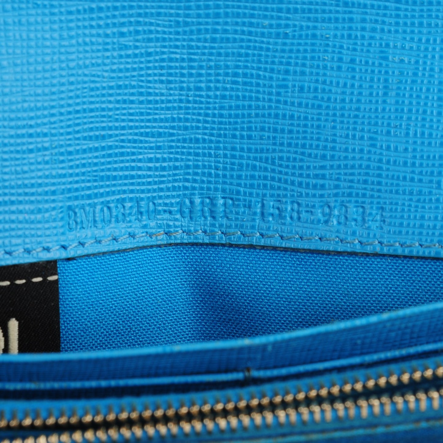 Zucca Spalmati Vitello Elite Simply Continental Wallet Tobacco Turchese