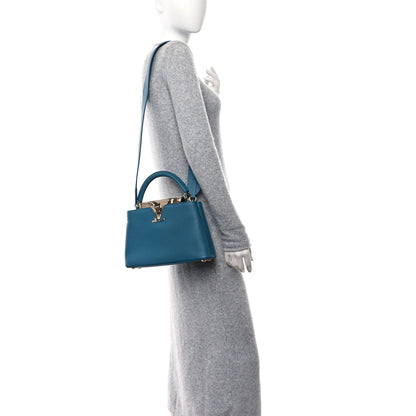 Louis Vuitton Taurillon Snakeskin Capucines BB Mallard 2 of 9