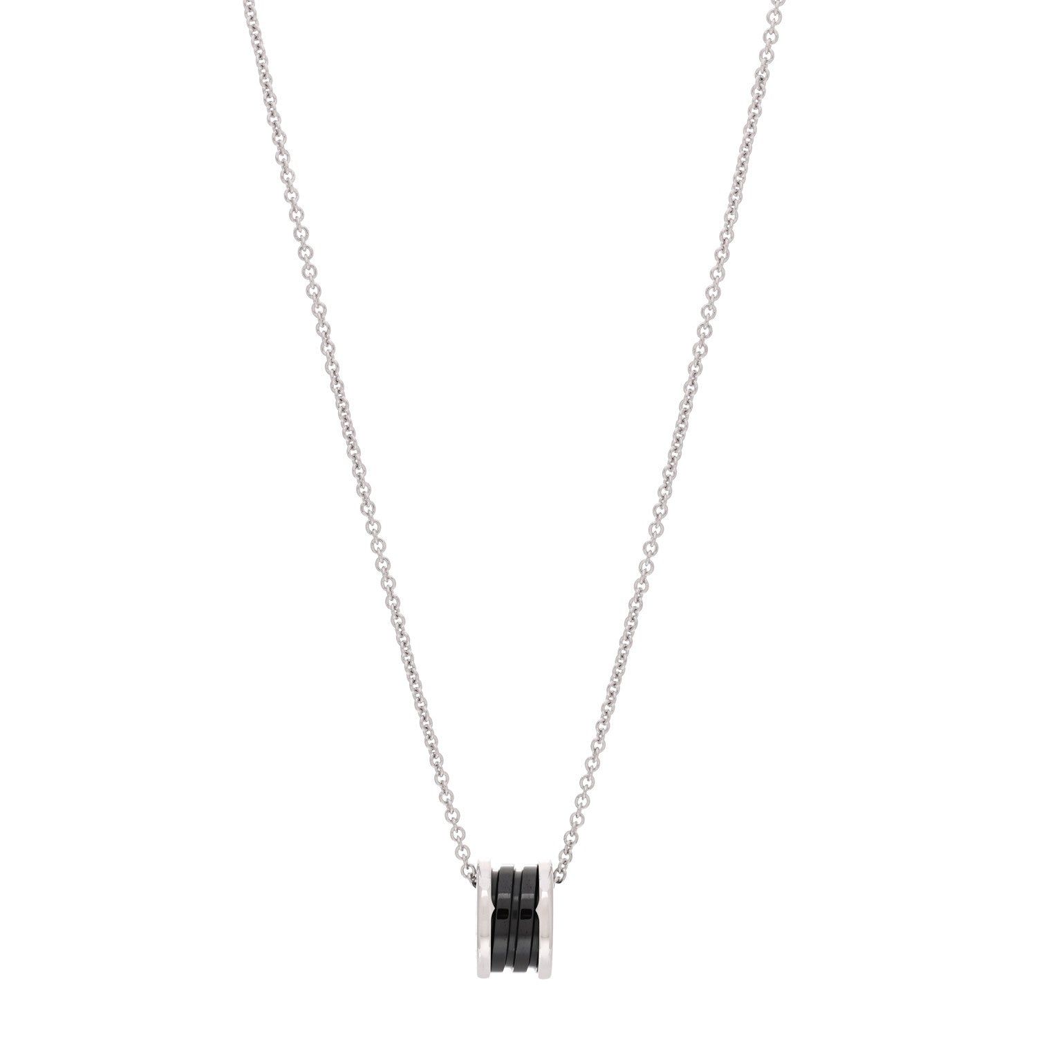 Bulgari Sterling Silver Ceramic Save The Children Pendant Necklace 1 of 9