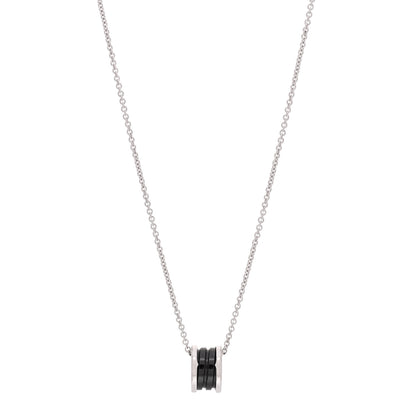Bulgari Sterling Silver Ceramic Save The Children Pendant Necklace 1 of 9