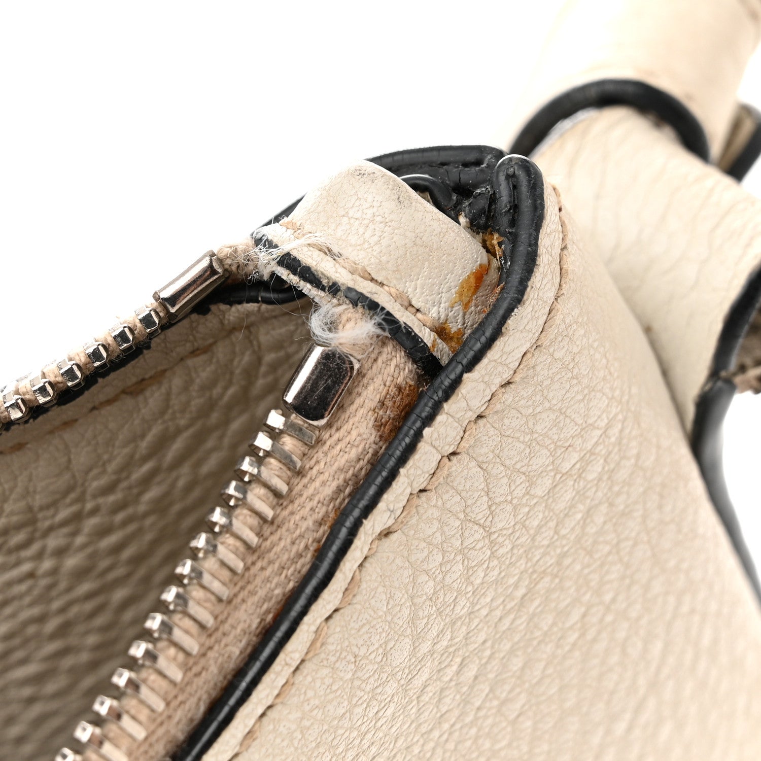 Prada Vitello Daino Hobo White 14 of 26