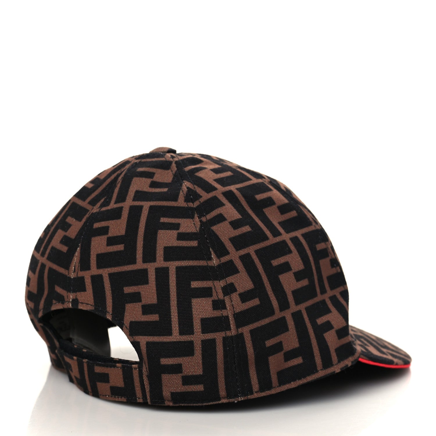Fendi Canvas FF Reloaded Baseball Hat Tobacco Red 3 of 8