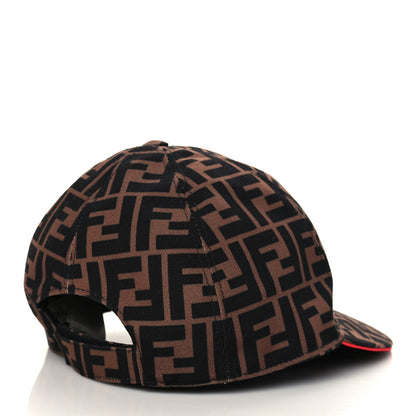Fendi Canvas FF Reloaded Baseball Hat Tobacco Red 3 of 8
