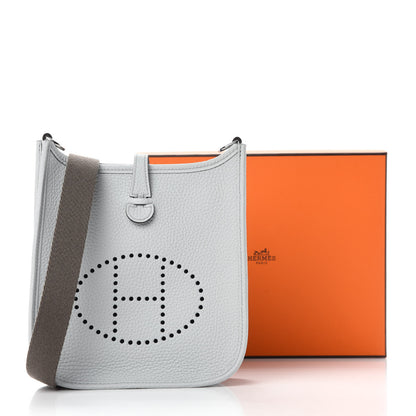 Hermes Taurillon Clemence Amazone Evelyne TPM Gris Perle Etain 11 of 11