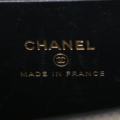 Chanel Caviar Quilted Enamel Coco Casino Small Vanity Case With Chain Black 6 of 11