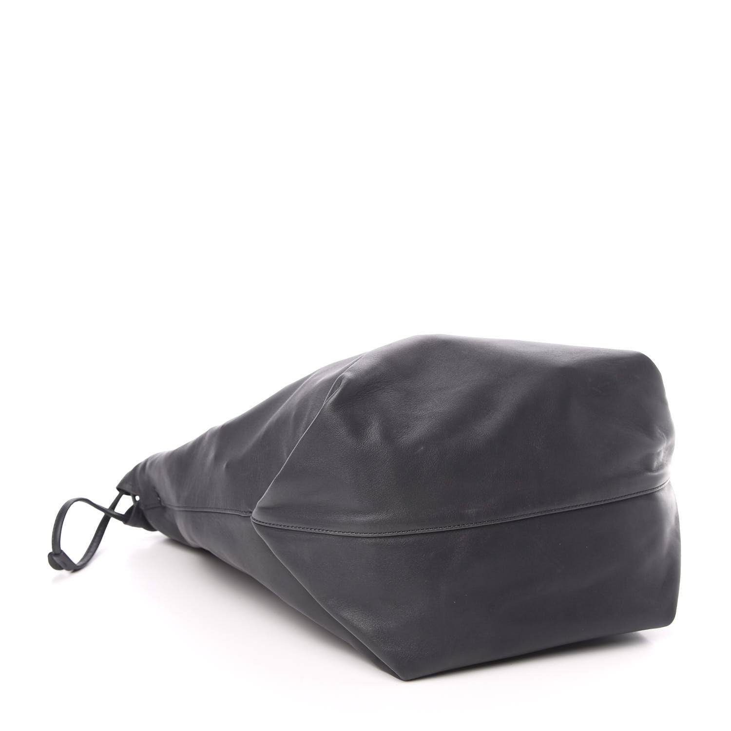 Saint Laurent Lambskin Teddy Drawstring Bag Grey 5 of 10