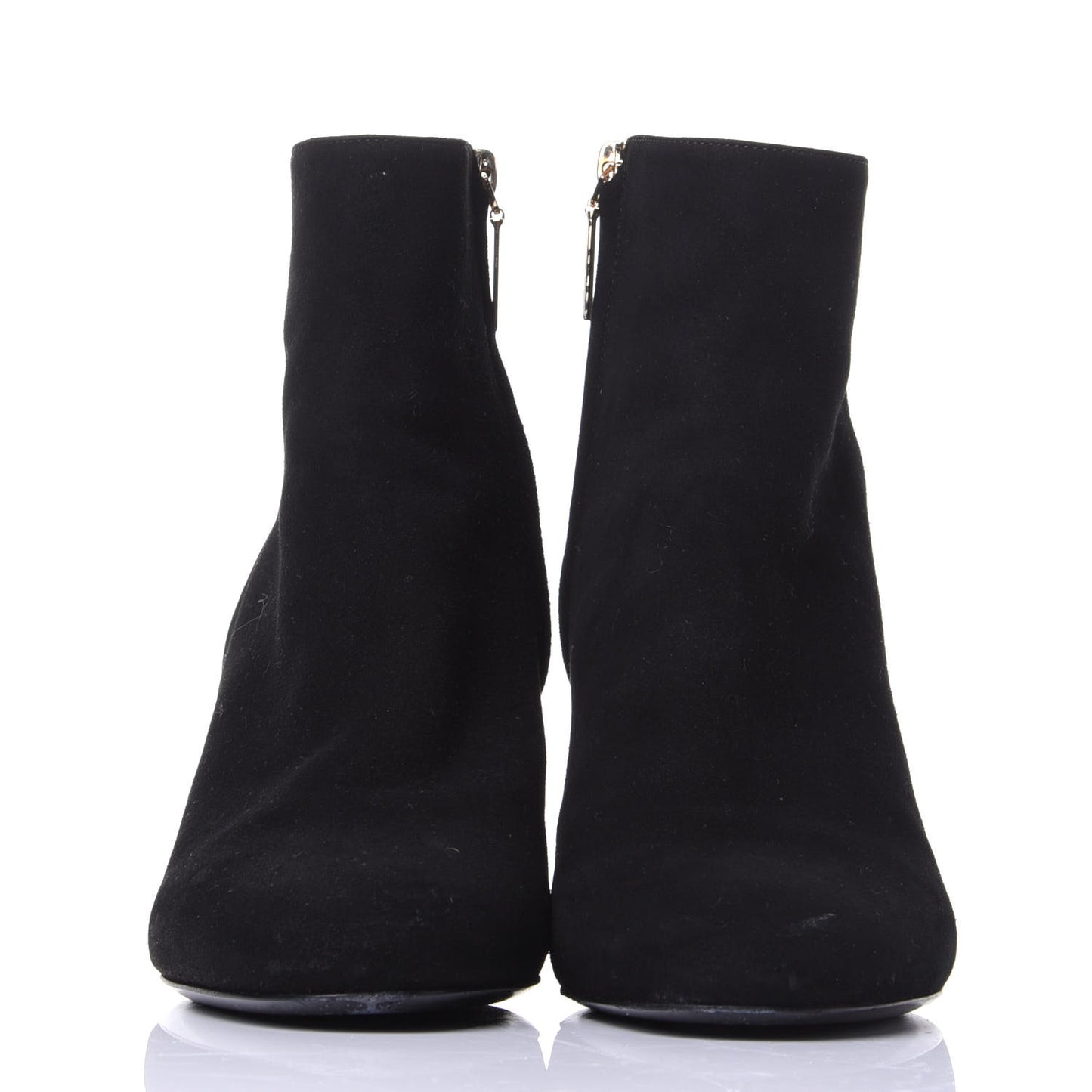 Kid Scamosciato Loulou 70 Ankle Zip Boot 39 Black
