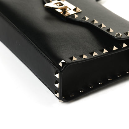 Valentino Garavani Vitello Medium Rockstud Flip Lock Crossbody Bag Black 10 of 13