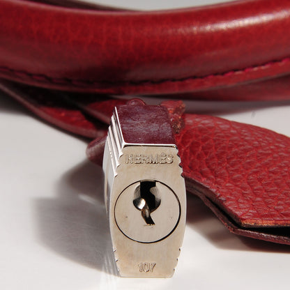Hermes Togo Birkin 35 Rouge H and Ebene 21 of 24