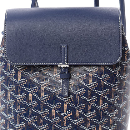 Goyard Goyardine Calfskin Mini Alpin Backpack Navy 9 of 9