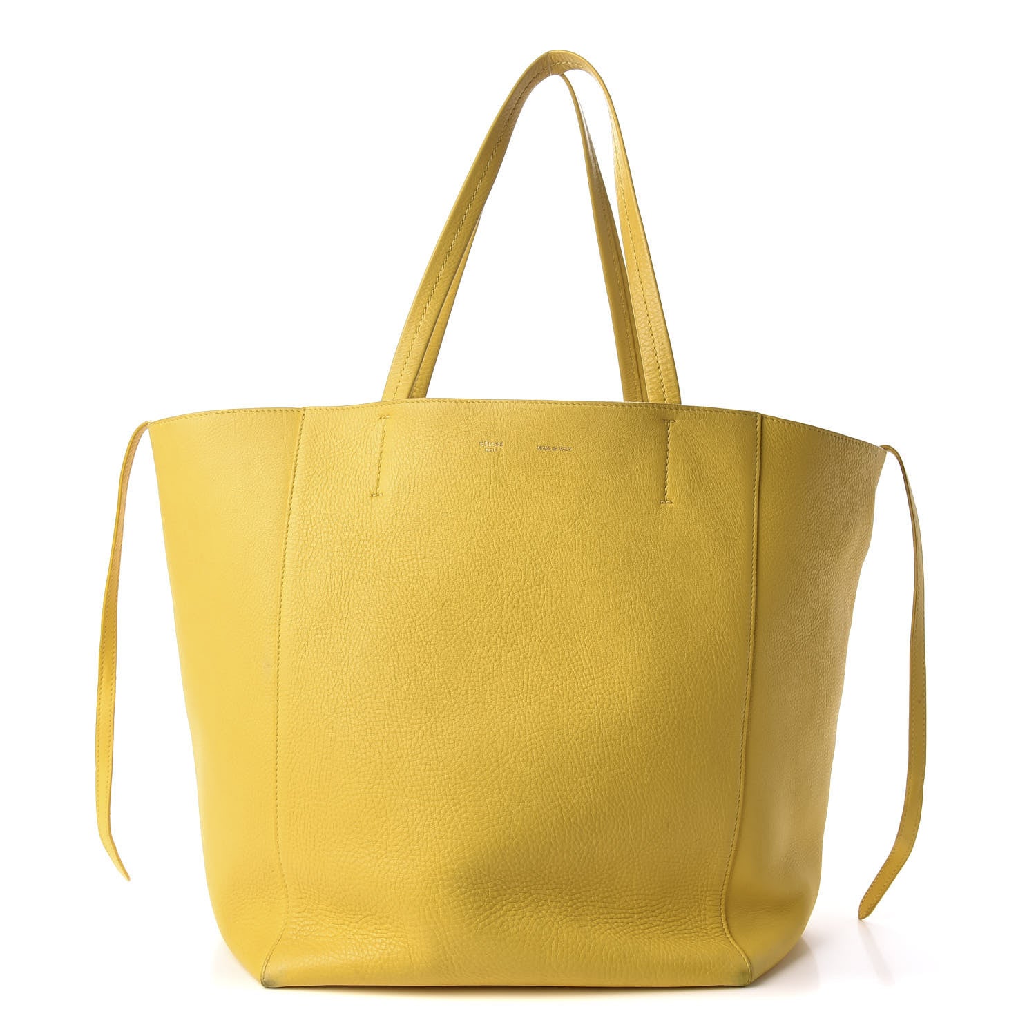 Celine Soft Grained Calfskin Small Belt Cabas Phantom Sunflower 1 of 11