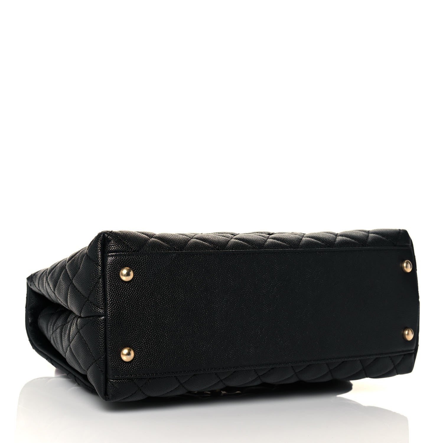 Chanel Caviar Lizard Quilted Small Coco Handle Flap Black 4 of 11