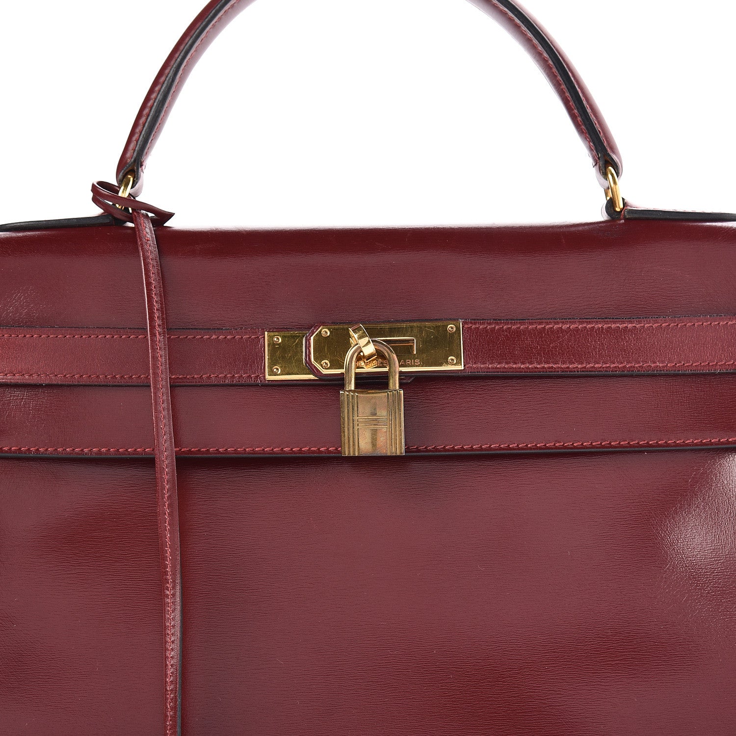 Hermes Box Kelly Retourne 32 Rouge H 37 of 38