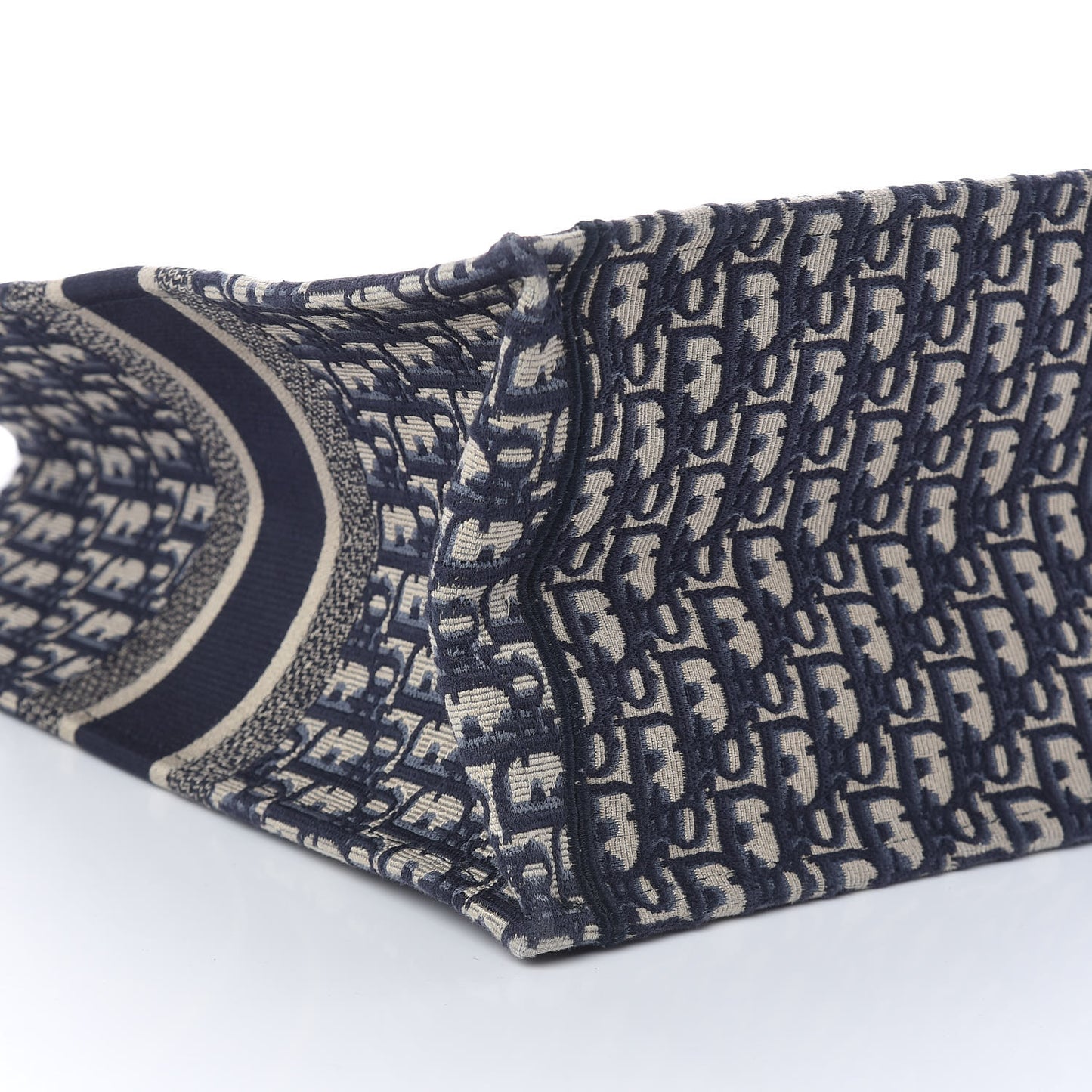 Oblique Book Tote Blue Multicolor