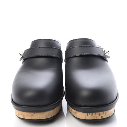 Chanel Calfskin CC Turn Lock Clogs 41 Black 2 of 10