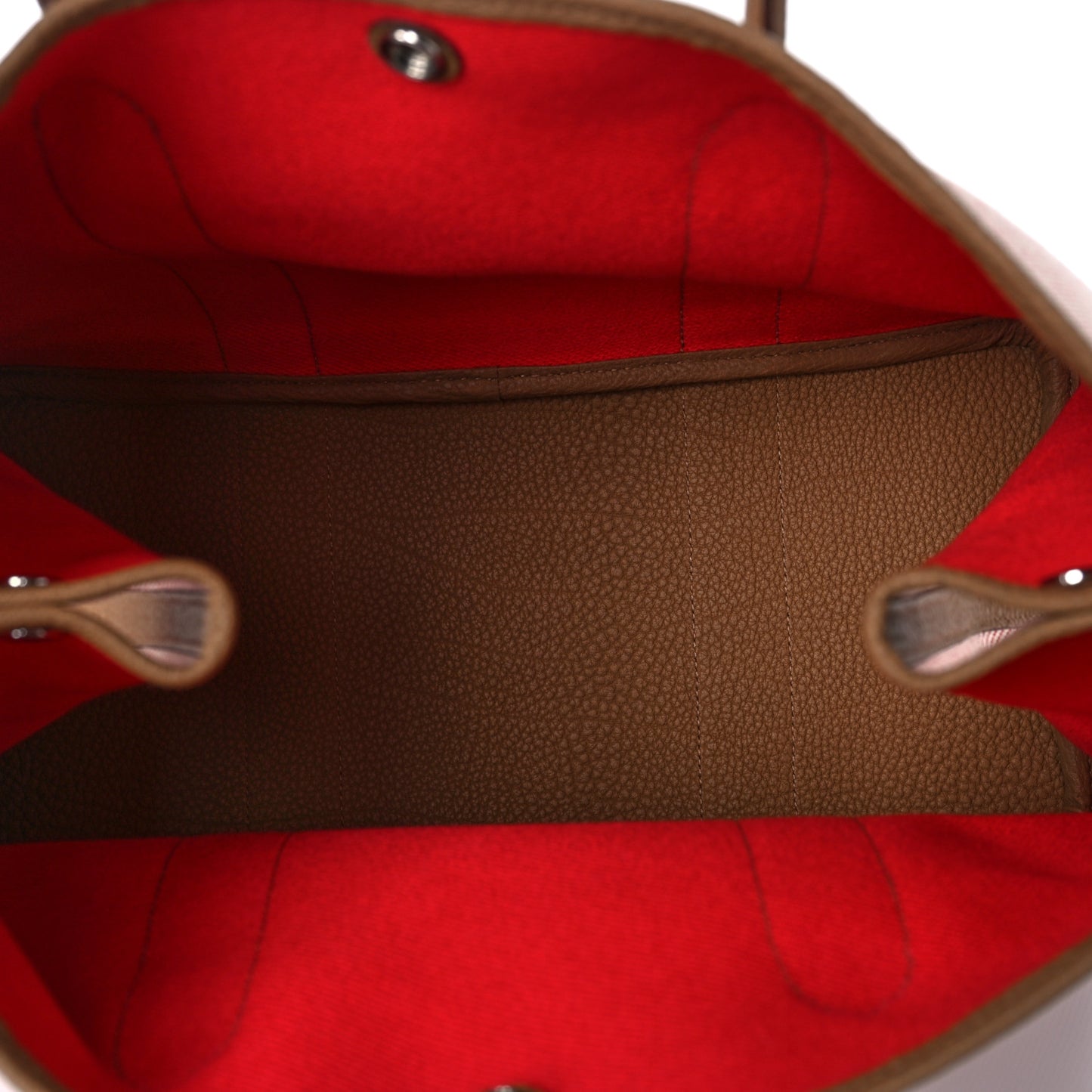 Twill H Negonda Verso Garden Party 36 MM Ecru Biscuit Rouge De Coeur
