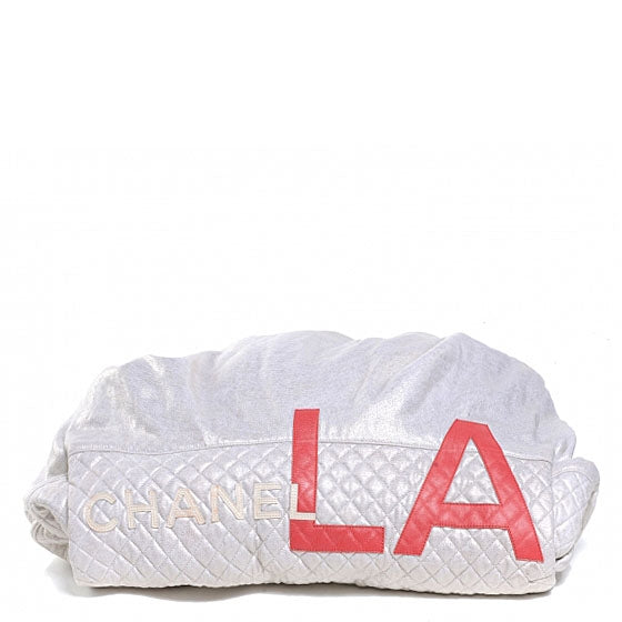 Chanel Jersey Quilted LA Bag Metallic 1 of 7