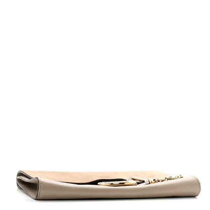 Chloe Suede Calfskin Faye Clutch Motty Grey 4 of 10