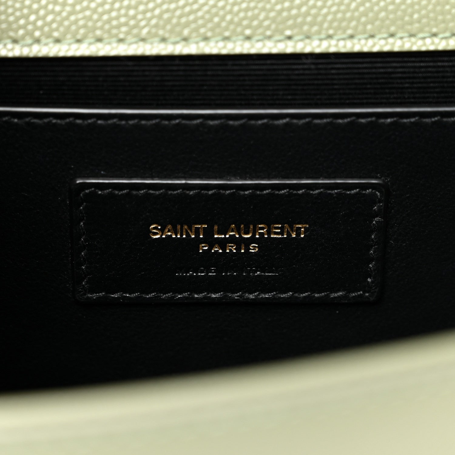 Saint Laurent Grain De Poudre Medium Classic Monogram Kate Satchel Light Sage 6 of 9