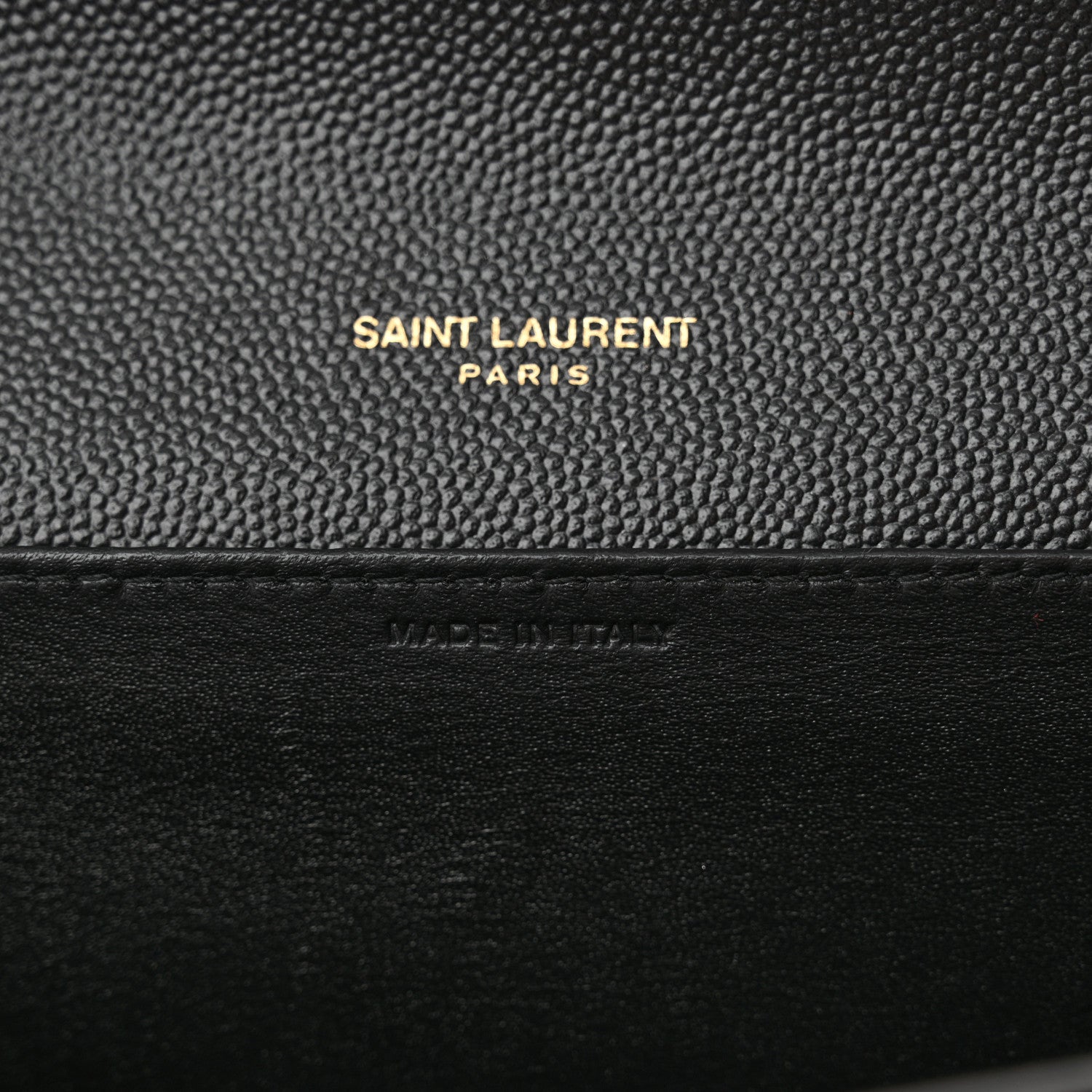 Saint Laurent Grain de Poudre Uptown Chain Wallet Black 6 of 11