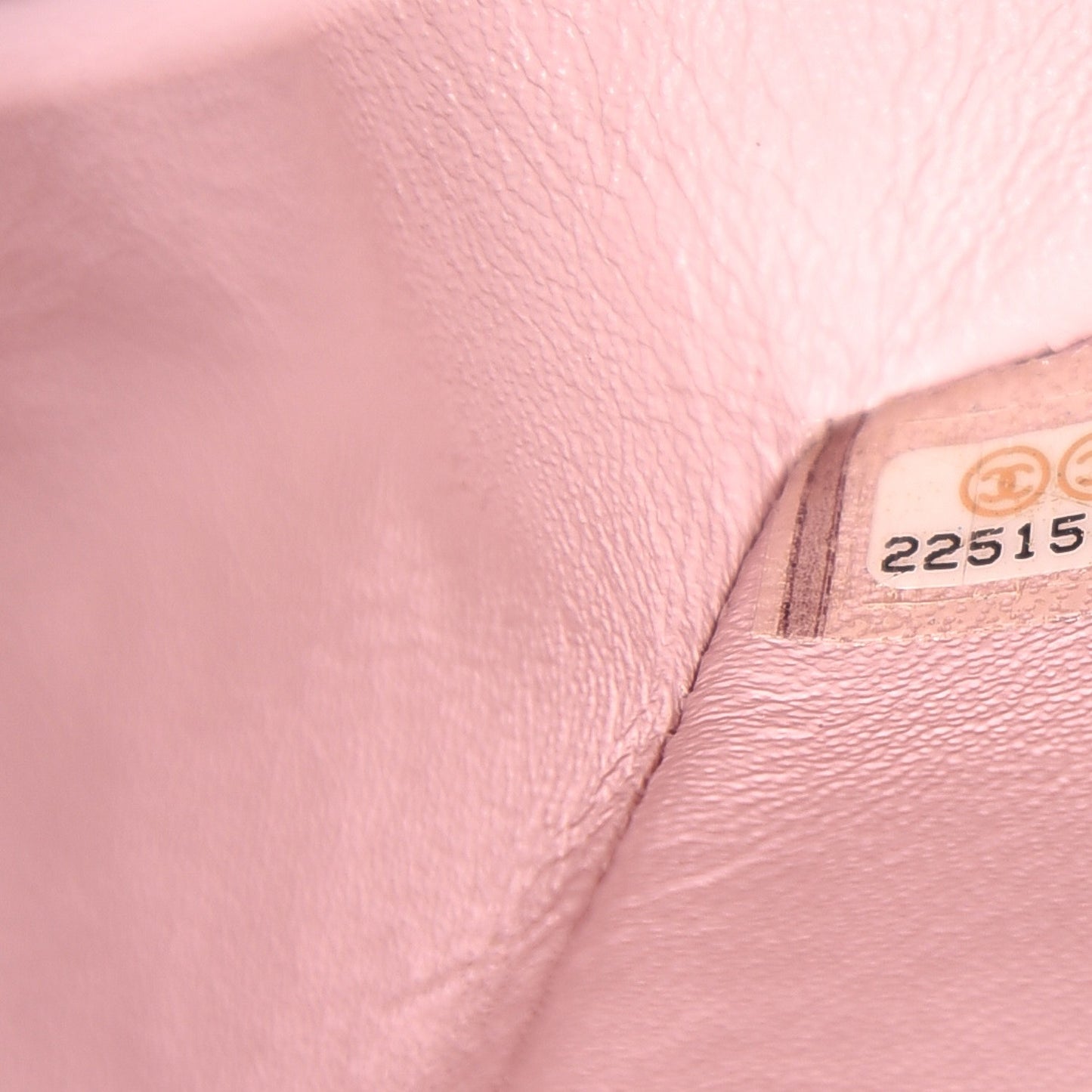 Lambskin Quilted Mini Square Flap Light Pink