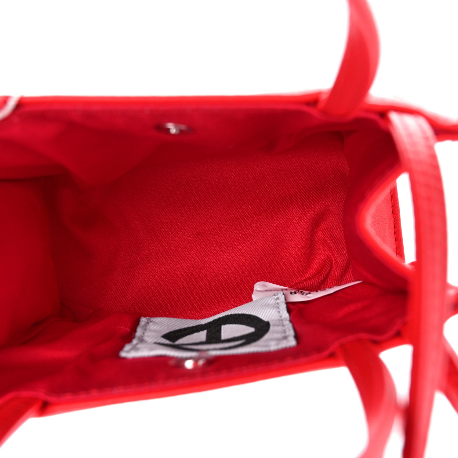 Telfar Vegan Leather Small Shopping Bag Red 5 of 9