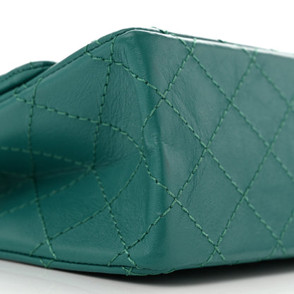 Chanel Aged Calfskin Quilted 2.55 Reissue Mini Flap Green 9 of 11