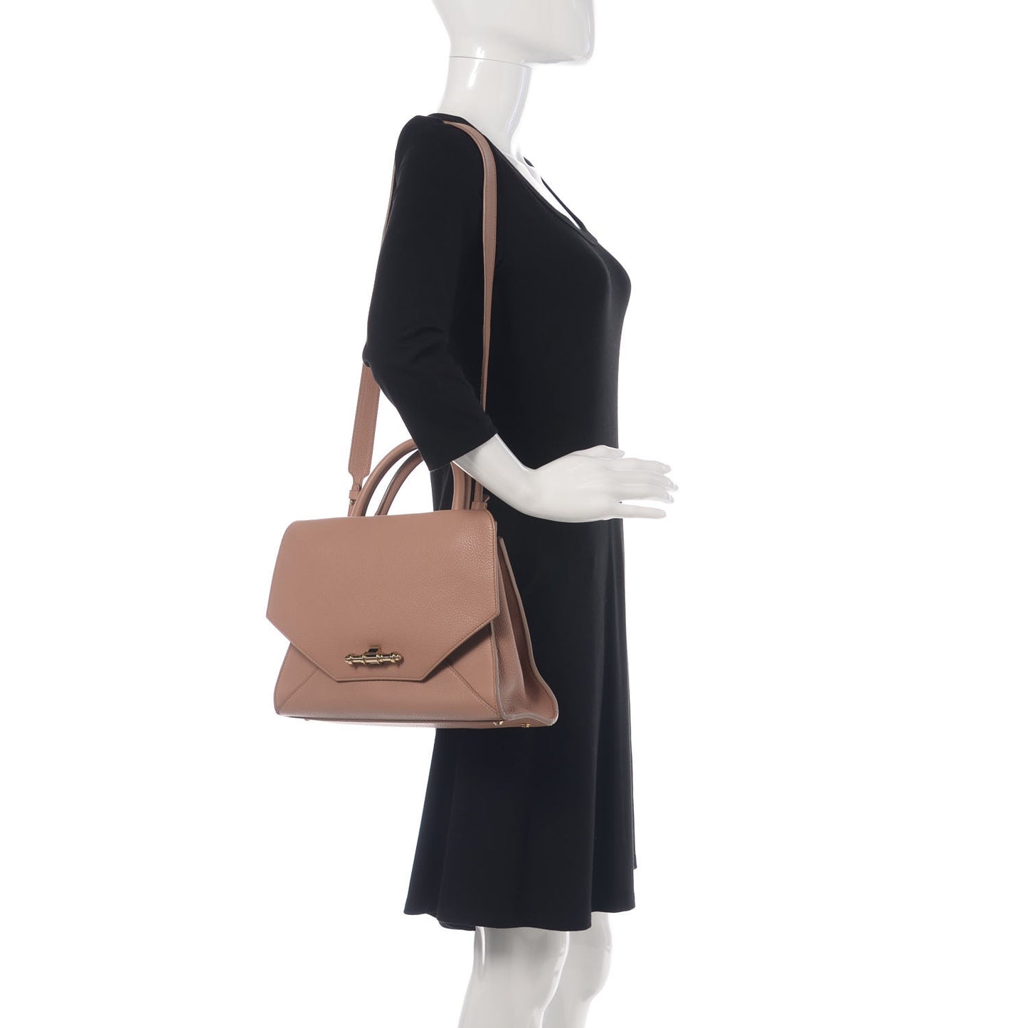Calfskin Small Obsedia Satchel Old Pink