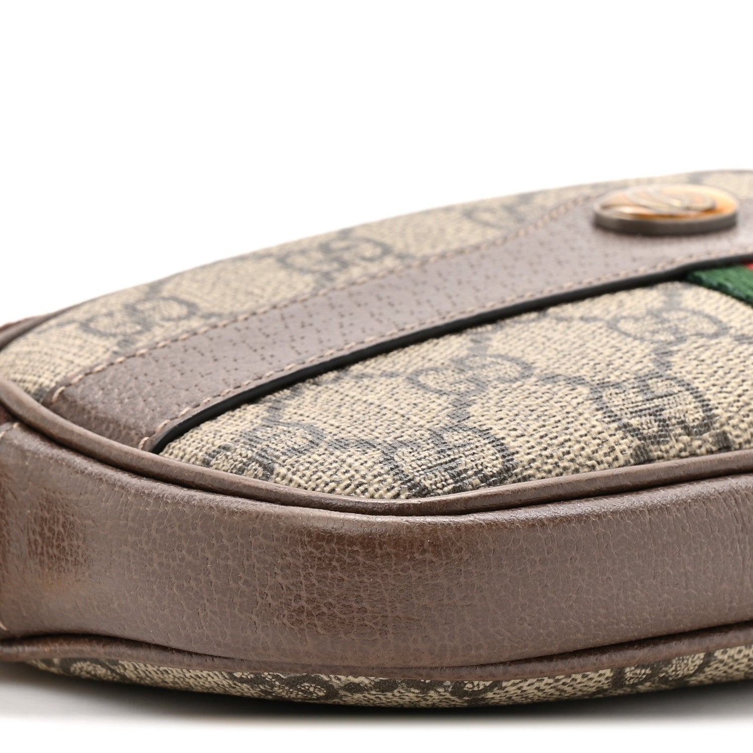Gucci GG Supreme Monogram Web Mini Ophidia GG Bag Brown 10 of 12