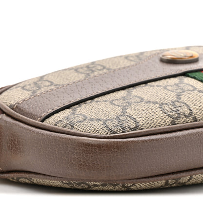 Gucci GG Supreme Monogram Web Mini Ophidia GG Bag Brown 10 of 12