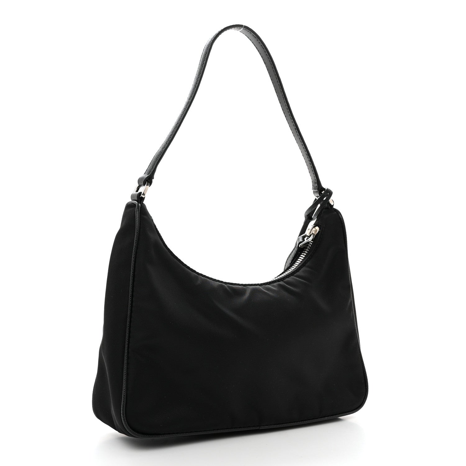 Prada Tessuto Nylon Saffiano Mini Re-Edition 2005 Bag Black 2 of 10