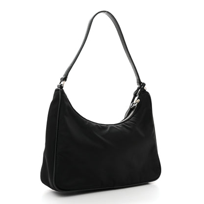 Prada Tessuto Nylon Saffiano Mini Re-Edition 2005 Bag Black 2 of 10