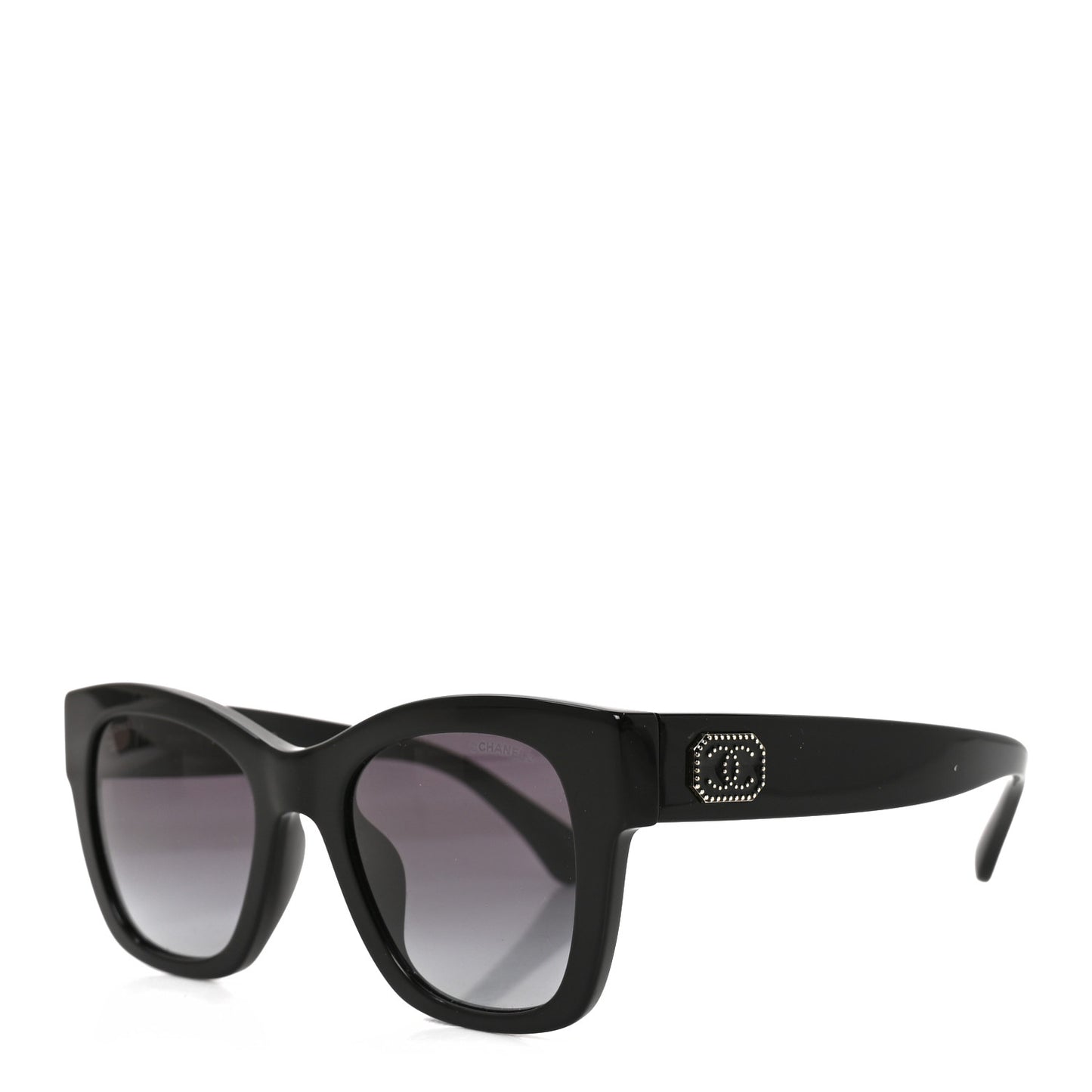 Acetate Square CC Sunglasses 5478-A Black