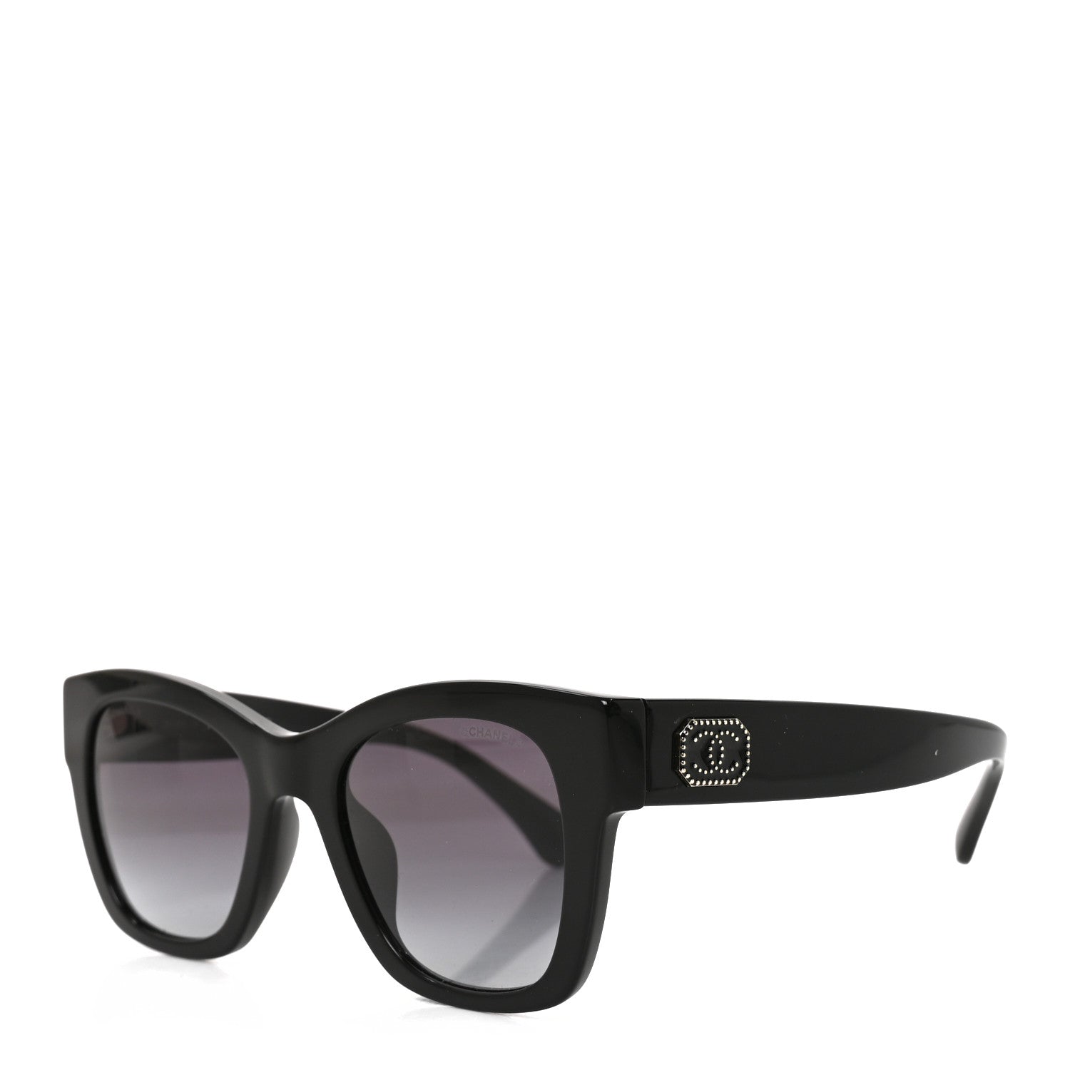 Chanel Acetate Square CC Sunglasses 5478-A Black 1 of 7