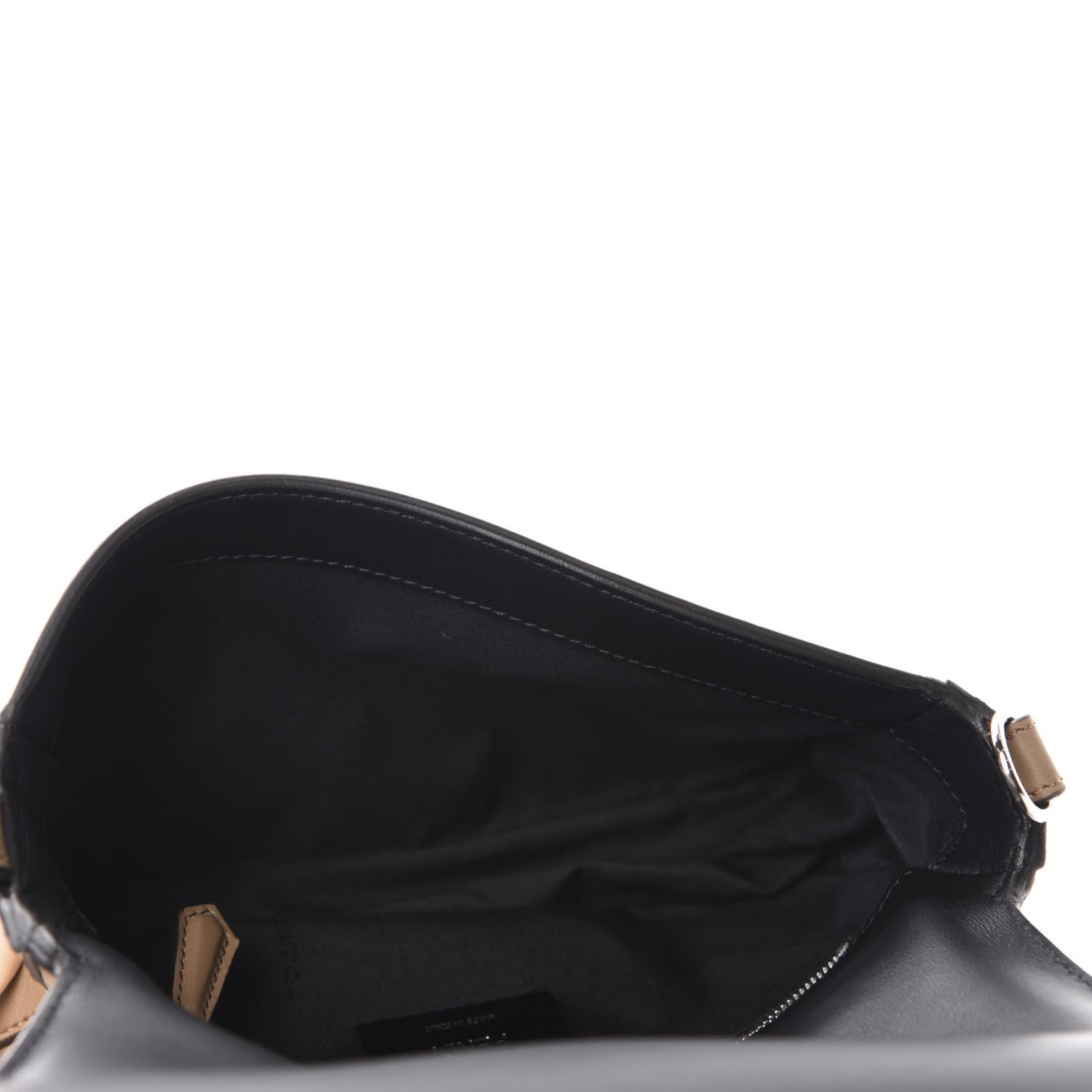Fendi Vitello Grace Suede FF 1974 Embossed Mini Expandable Flap Bag Sand Sughero 5 of 10