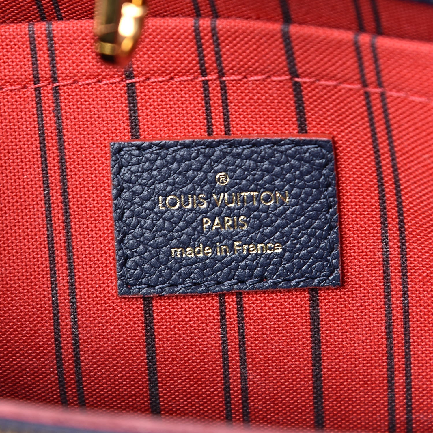 Louis Vuitton Empreinte Montaigne MM Marine Rouge 6 of 13